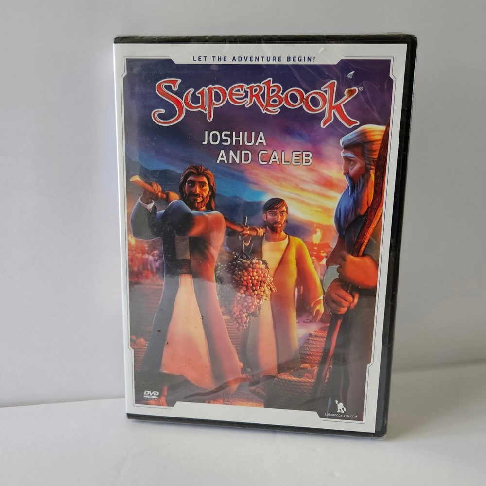 Superbook Joshua And‎ Caleb DVD NEW SEALED 2018 Family Discussion Guide Included
